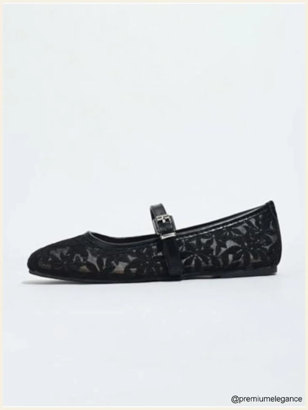 Leopard Mesh Square Toe Maryjane Ballet Flats Women Casual Work Shoes